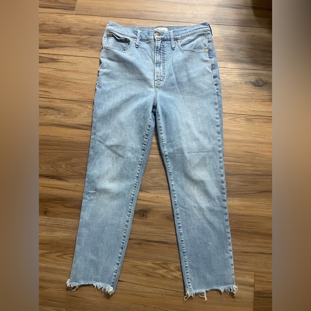 Madewell the perfect vintage Light Blue Cropped Jeans